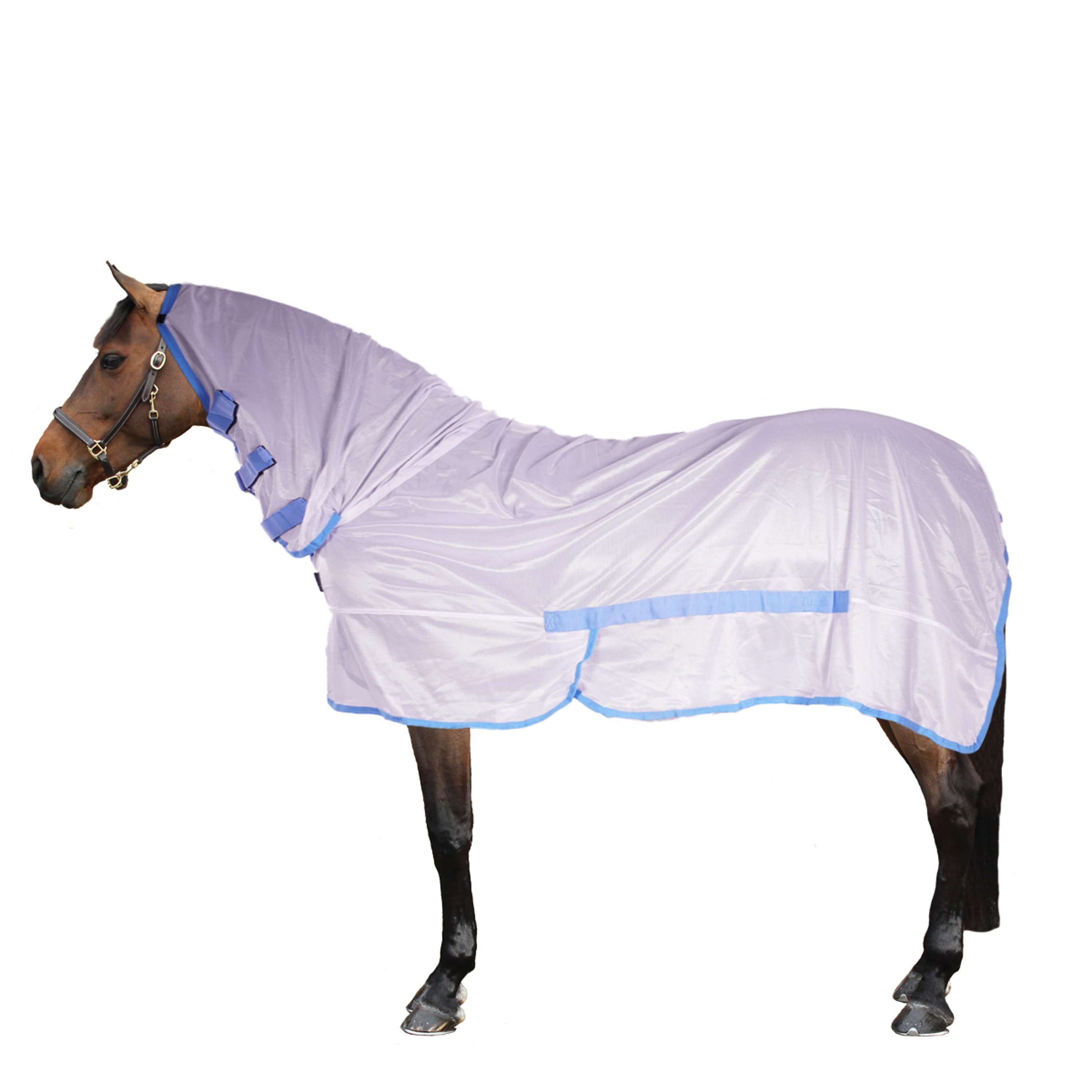 Riding World Fly Rug Combo White/Blue