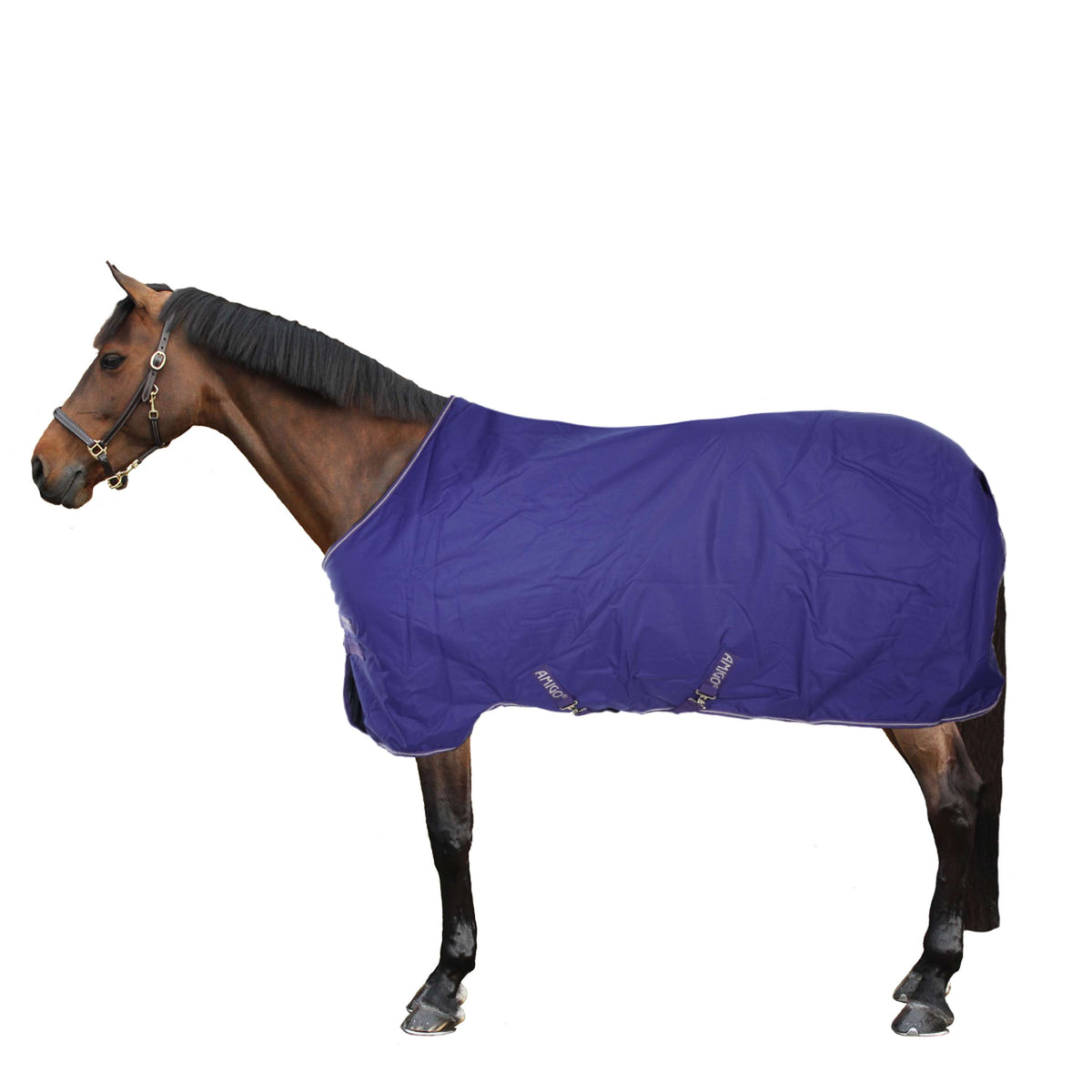 Amigo Turnout Medium Hero 900 200g Atlantic Blue/AB Ivory