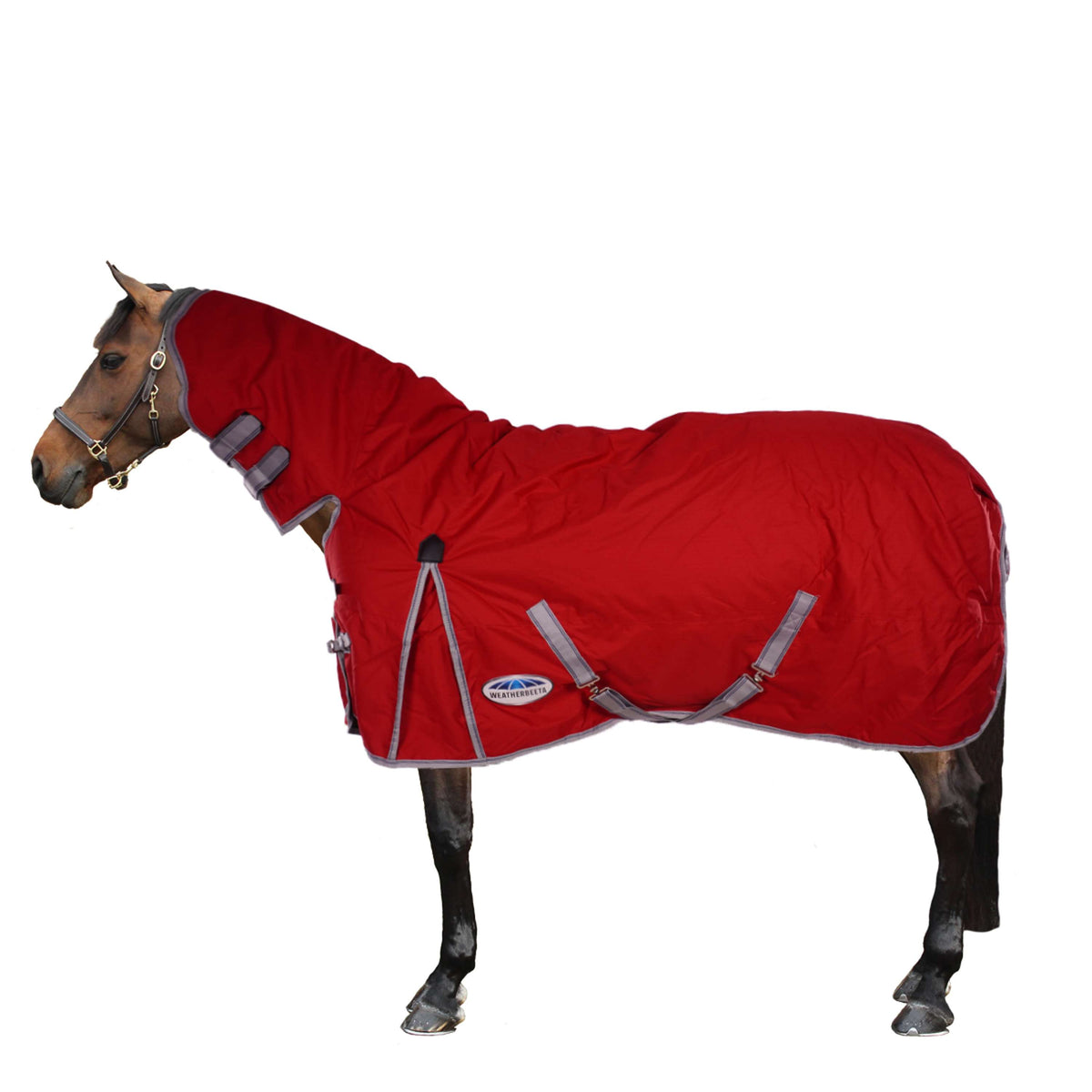 Weatherbeeta Heavy Turnout Rug Combo Neck Comfitec Classic Red/Silver/Navy