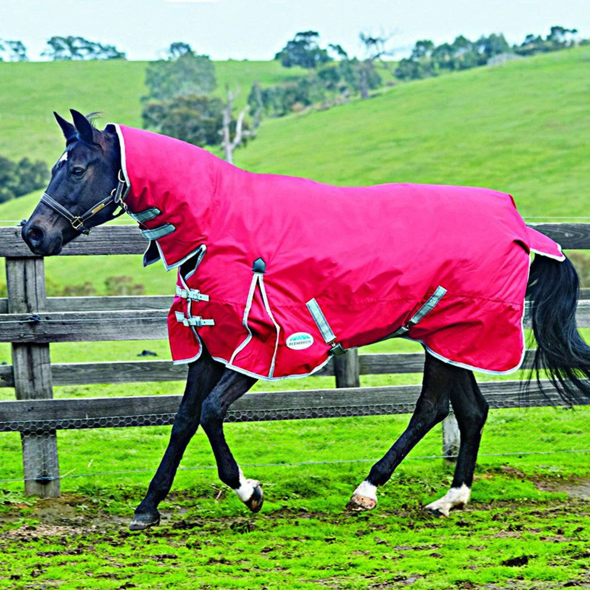 Weatherbeeta Heavy Turnout Rug Combo Neck Comfitec Classic Red/Silver/Navy