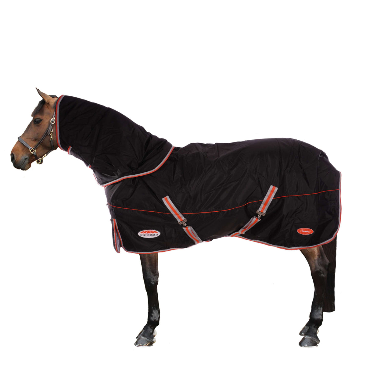 Weatherbeeta Therapy Rug Comfitec Premier Therapy-Tec Detach-A-Neck Lite Plus Black/Silver/Red