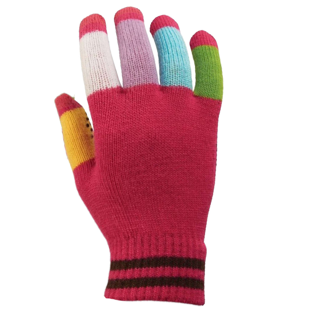 Dublin Riding Gloves Magic Pimple Grip Kids Pink Multi