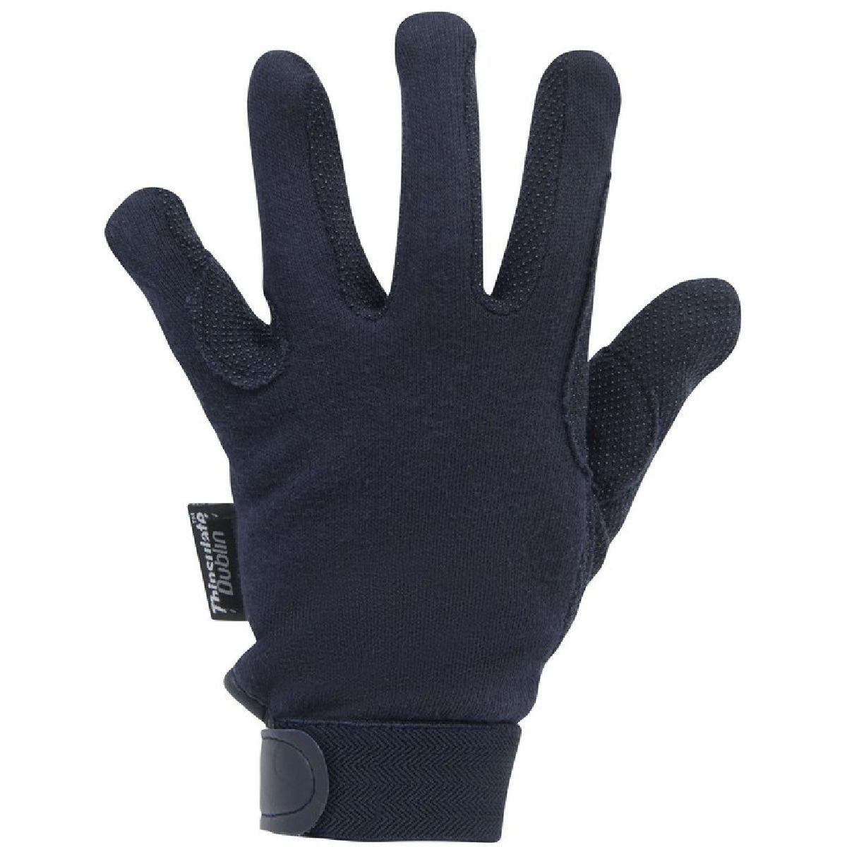 Dublin Riding Gloves Thinsulate Winter Track Navy