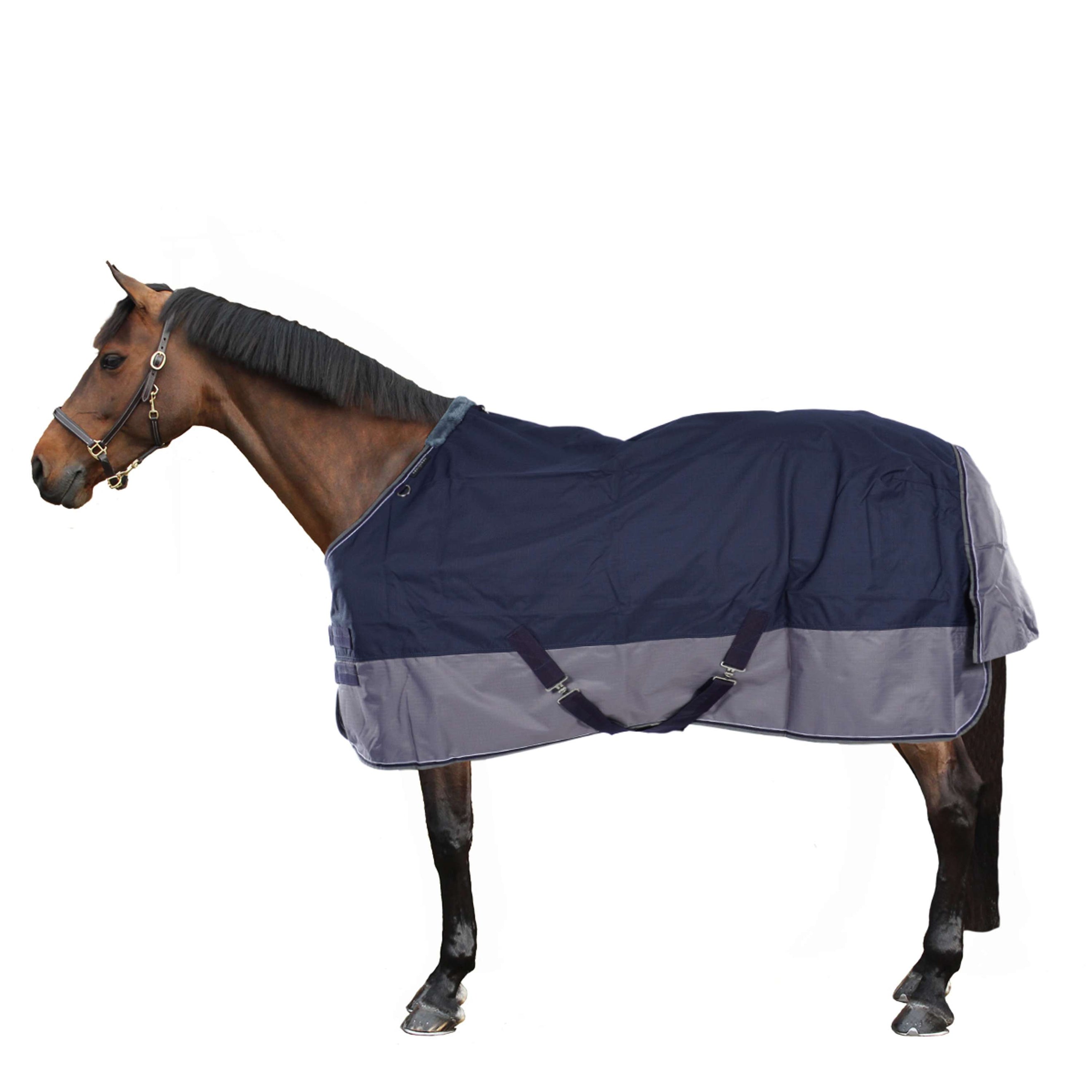 EQUITHÈME Turnout Rug Tyrex 600D 0g Navy/Grey Dots