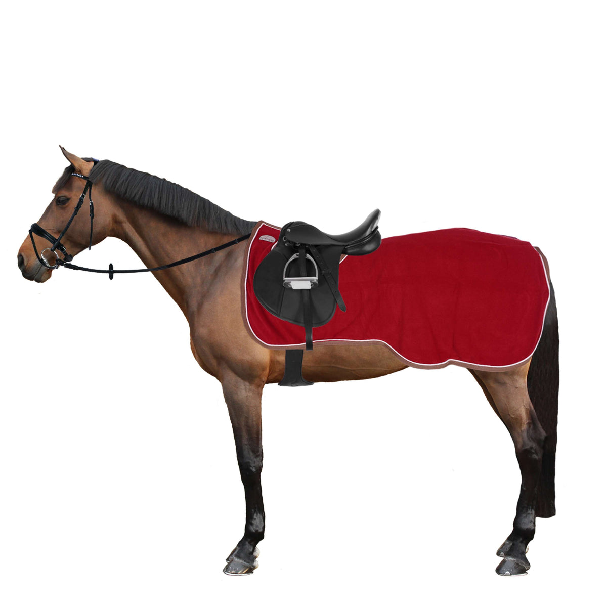 EQUITHÈME Exercise Rug Polyfun Burgundy