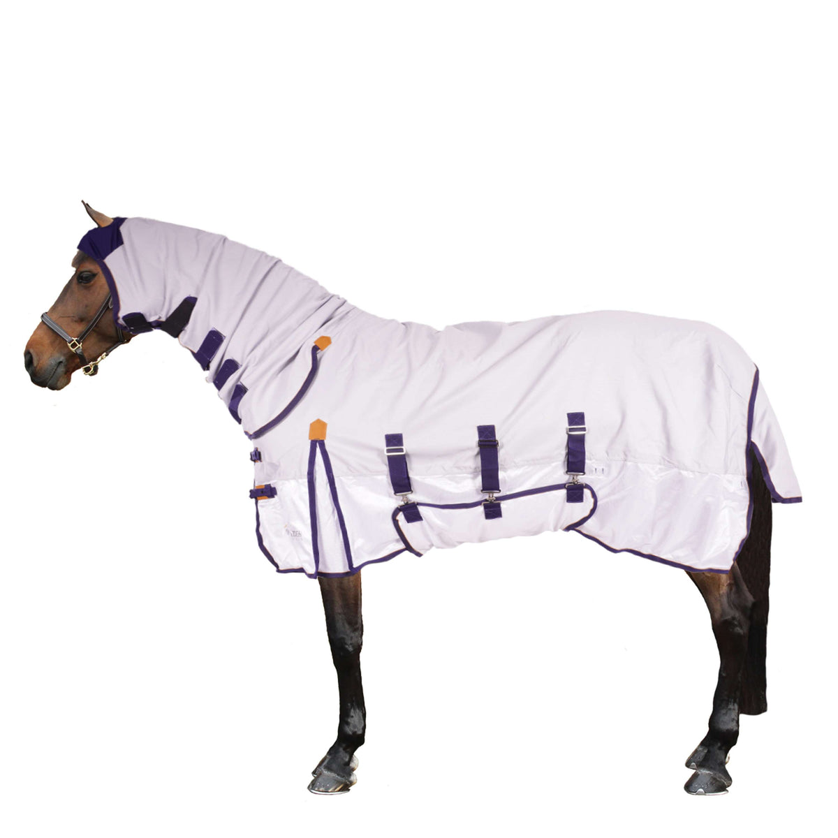 Shires Fly Rug Highlander Plus Sun Shade Combo Grey