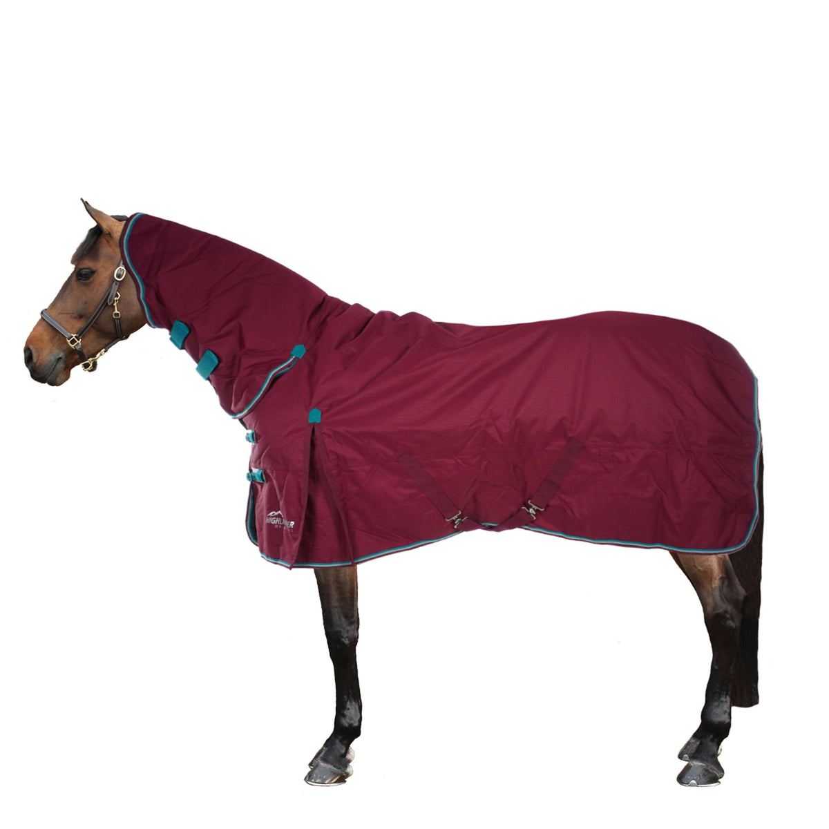 Highlander Original Winter Rug Turnout Combo 300g Raspberry