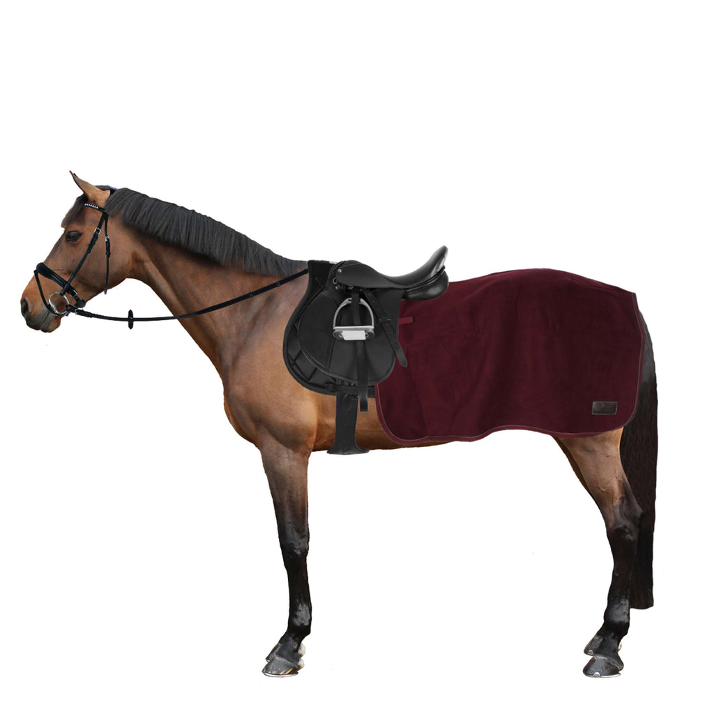 Kentucky Exercise Rug Square Heavy Fleece Bordeaux