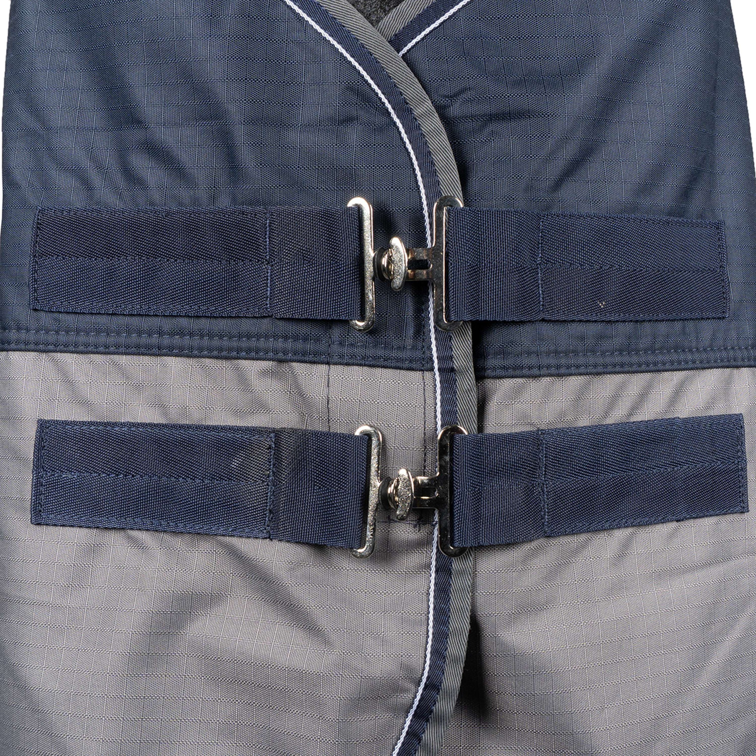 EQUITHÈME Outdoor Rug Tyrex 600 D Polar Fleece 0g Marine Blue/Grey