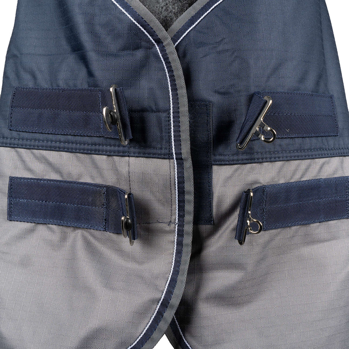 EQUITHÈME Outdoor Rug Tyrex 600 D Polar Fleece 0g Marine Blue/Grey