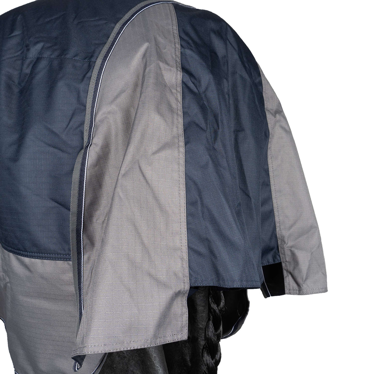 EQUITHÈME Outdoor Rug Tyrex 600 D Polar Fleece 0g Marine Blue/Grey