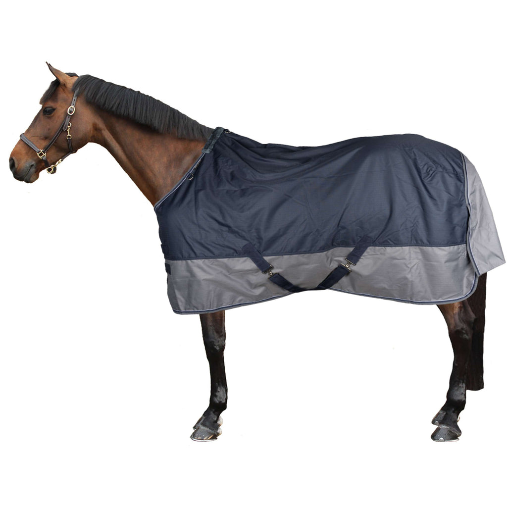 EQUITHÈME Outdoor Rug Tyrex 600 D Polar Fleece 0g Marine Blue/Grey
