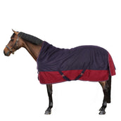 EQUITHÈME Outdoor Rug Tyrex 1200D 0g with Half Neck Navy/Bordeaux