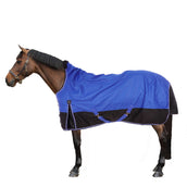 EQUITHÈME Outdoor Rug Tyrex 1200D Aisance 300g with Half Neck Blue/Black