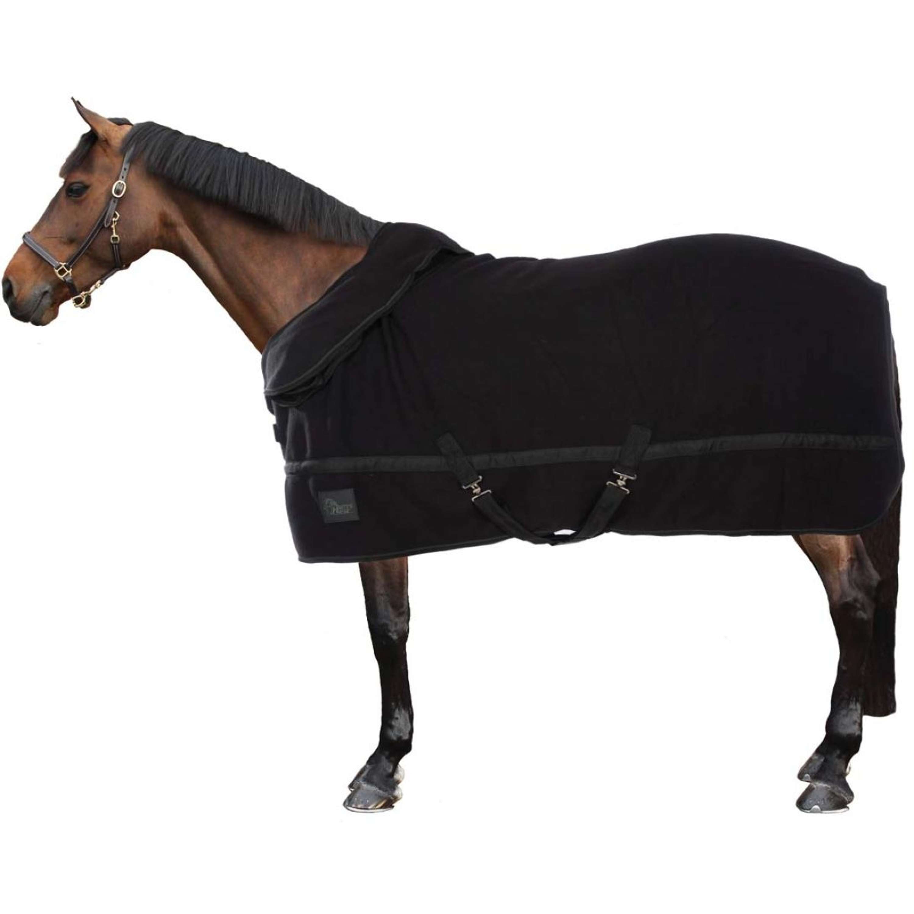 Harry's Horse Fleece Rug with Rollable Neck Black
