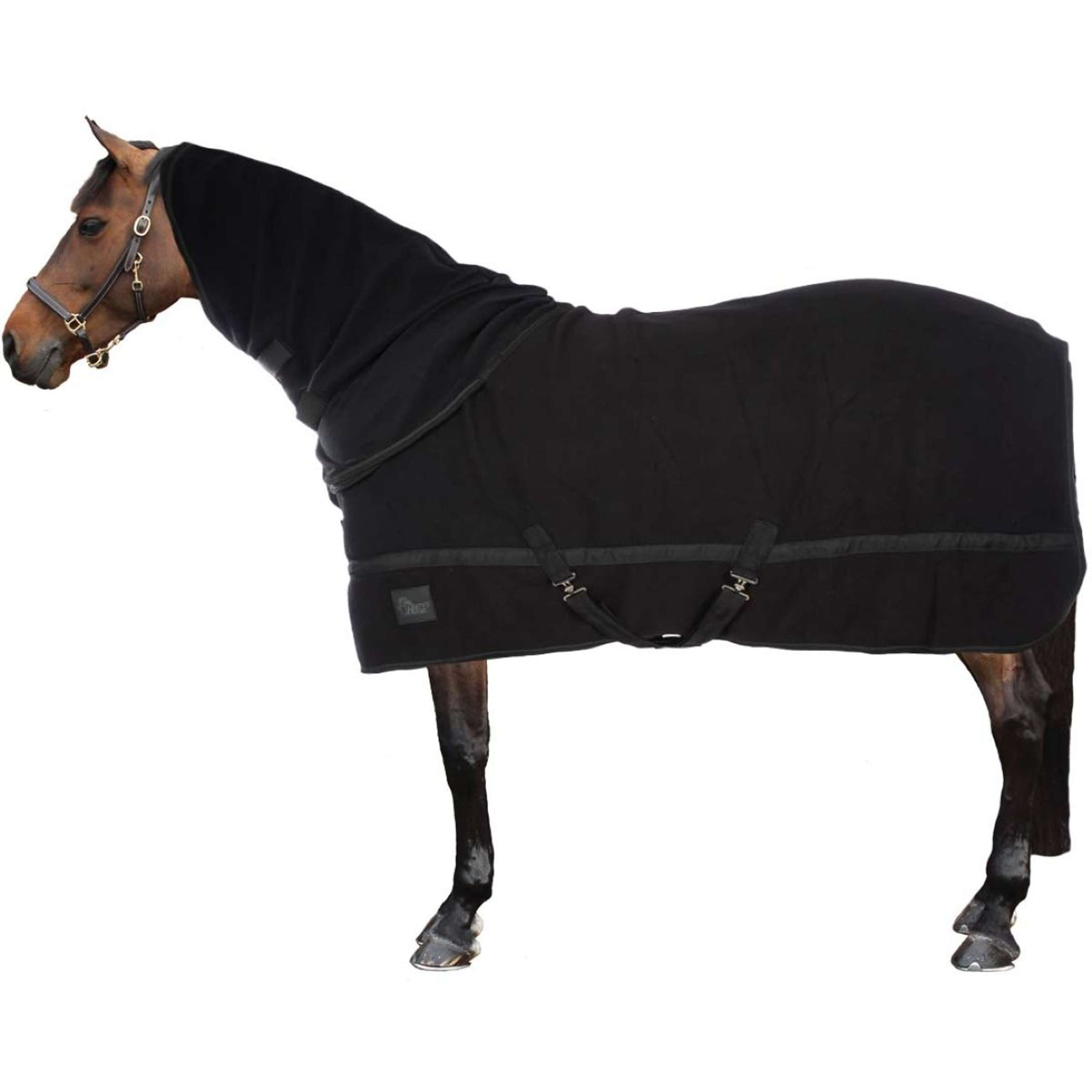 Harry's Horse Fleece Rug with Rollable Neck Black