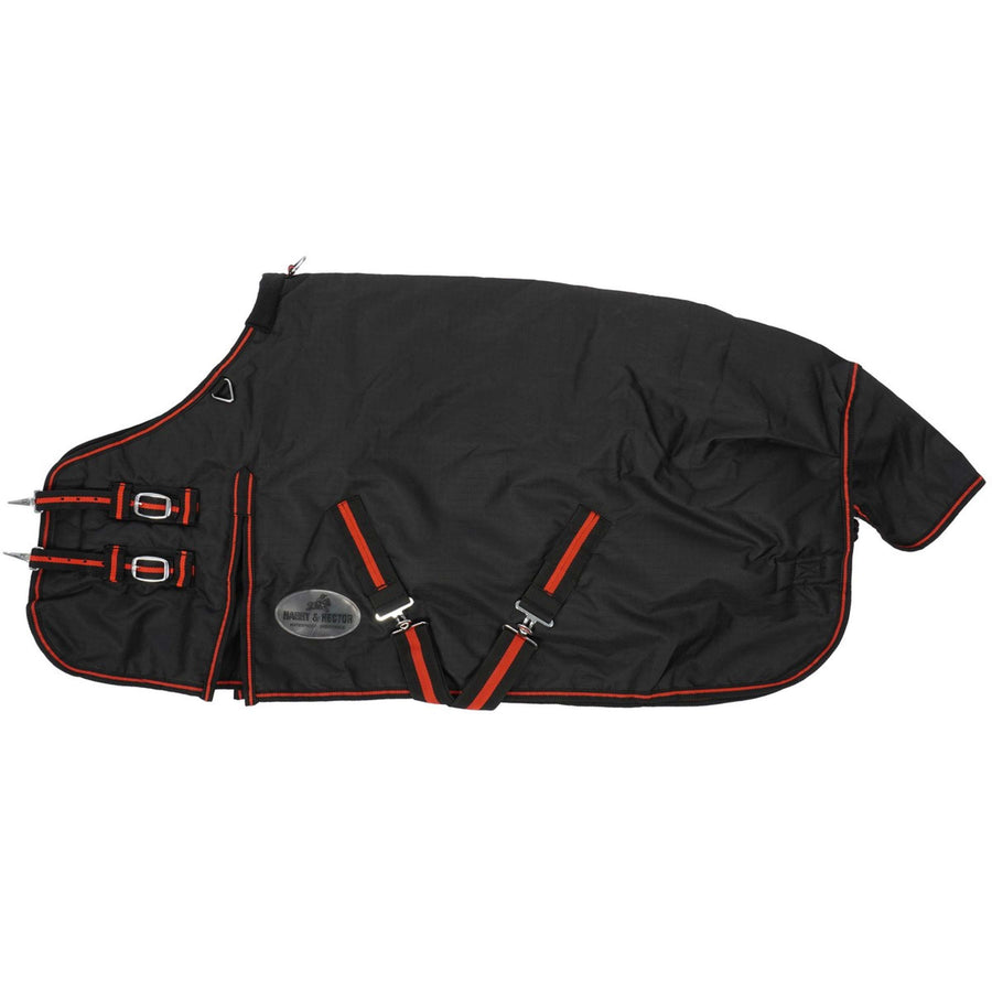 HB Harry & Hector Outdoor Rug 300g Black/Red