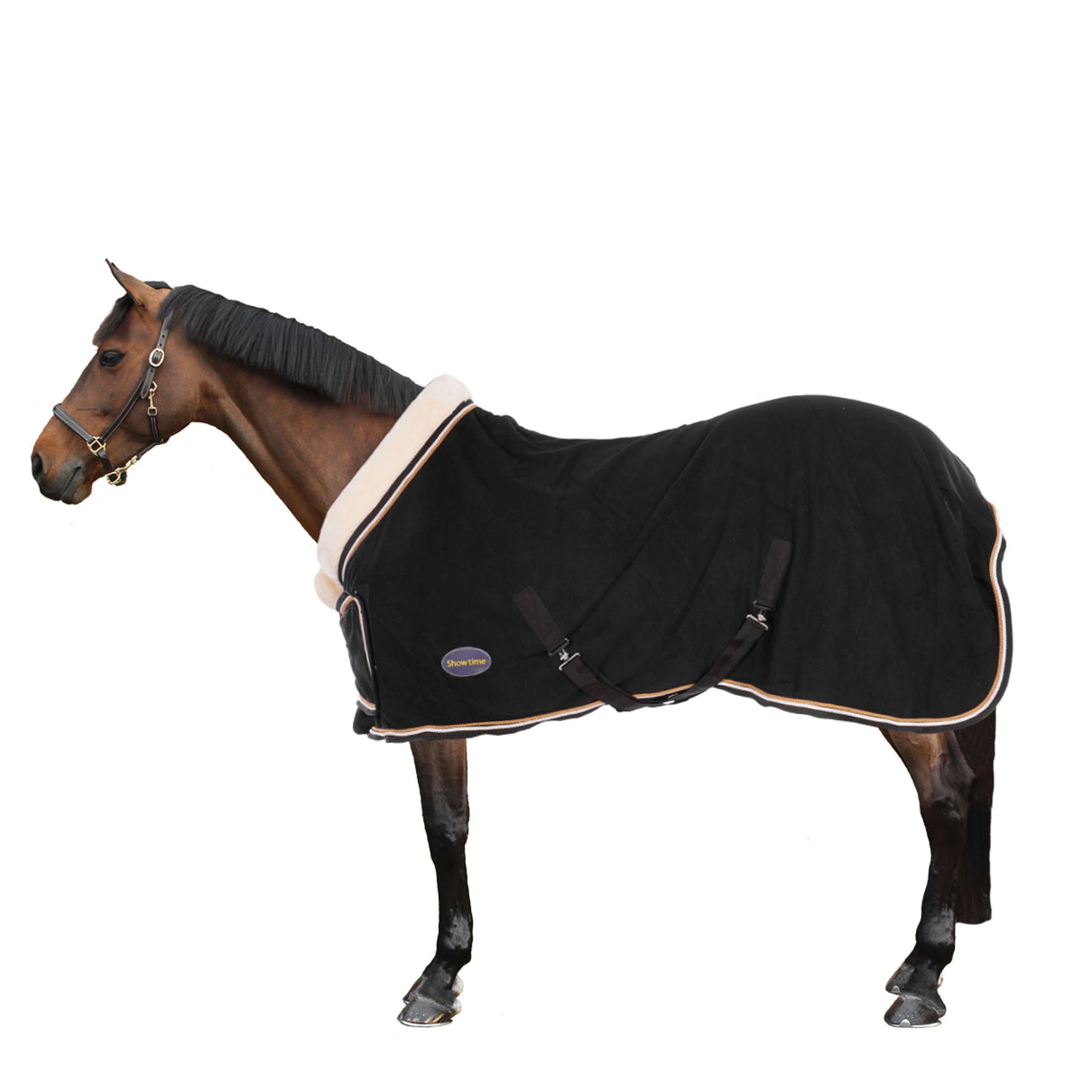 HB Showtime Show Rug Fleece 400gr Dutch Crown Black