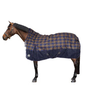 HKM High Neck Rug Columbus Karo 1200D Navy/Brown checked