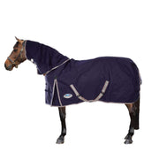 Weatherbeeta Rain Rug Comfitec Essential Detach-A-Neck Lite Plus 1200D 50g Navy/Silver/Red