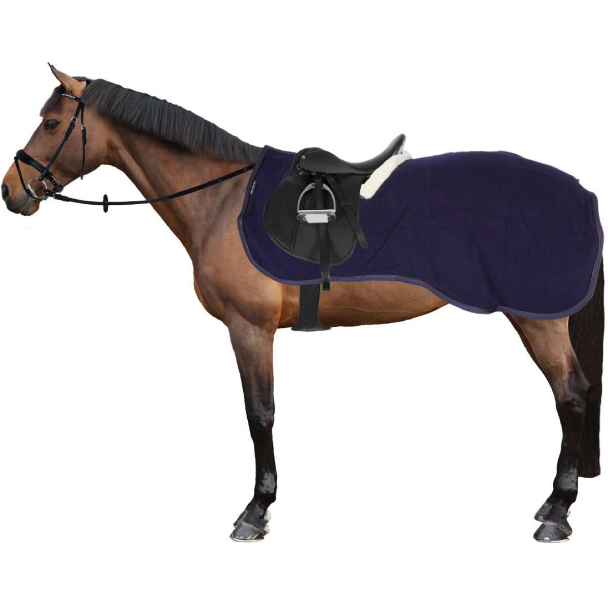 EQUITHÈME Exercise Rug Teddy Fleece Navy