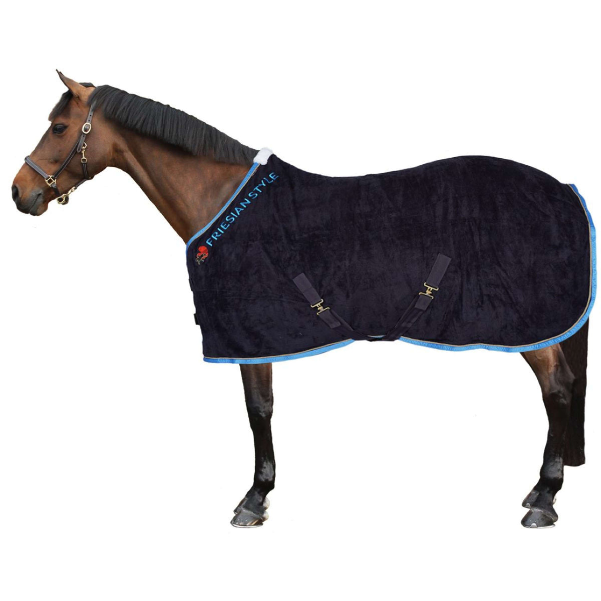 Harry's Horse Fleece Rug Friesian Style Navy