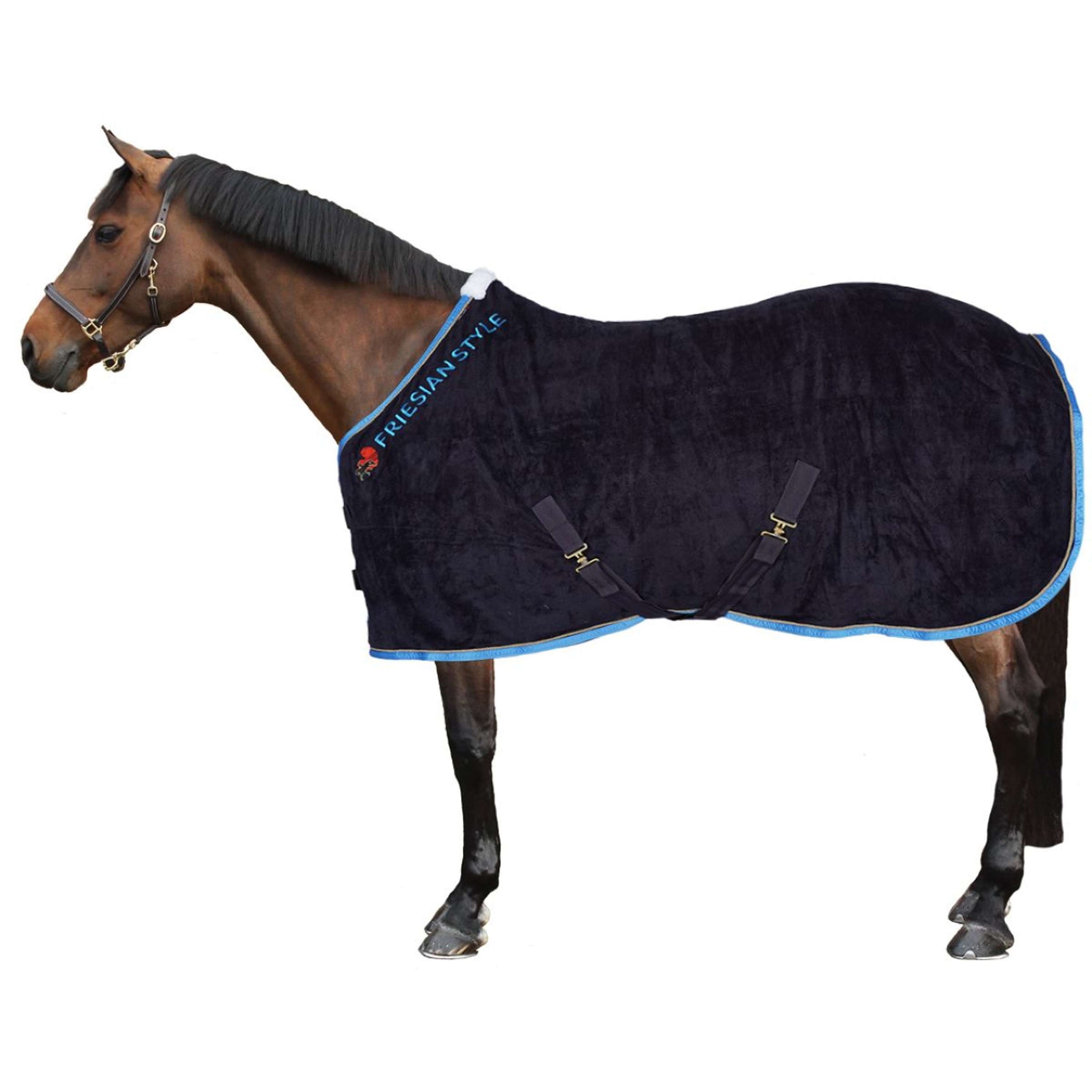 Harry's Horse Fleece Rug Friesian Style Navy