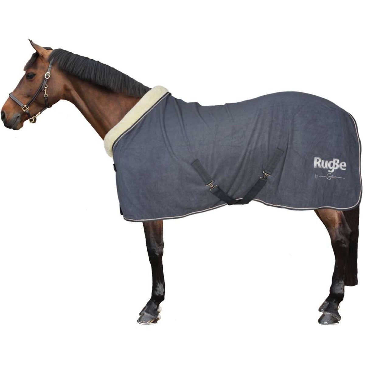 Covalliero Fleece Rug RugBe Royal Graphite