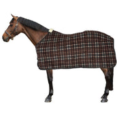 Kentucky Fleece Rug Heavy Square Stripes Brown