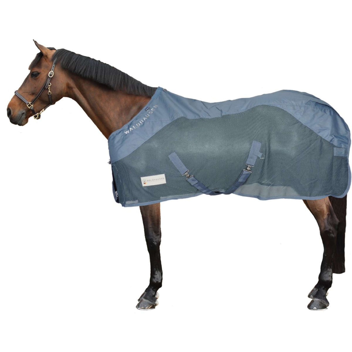 Waldhausen Fly Rug Comfort Waterproof Back Chalk Blue