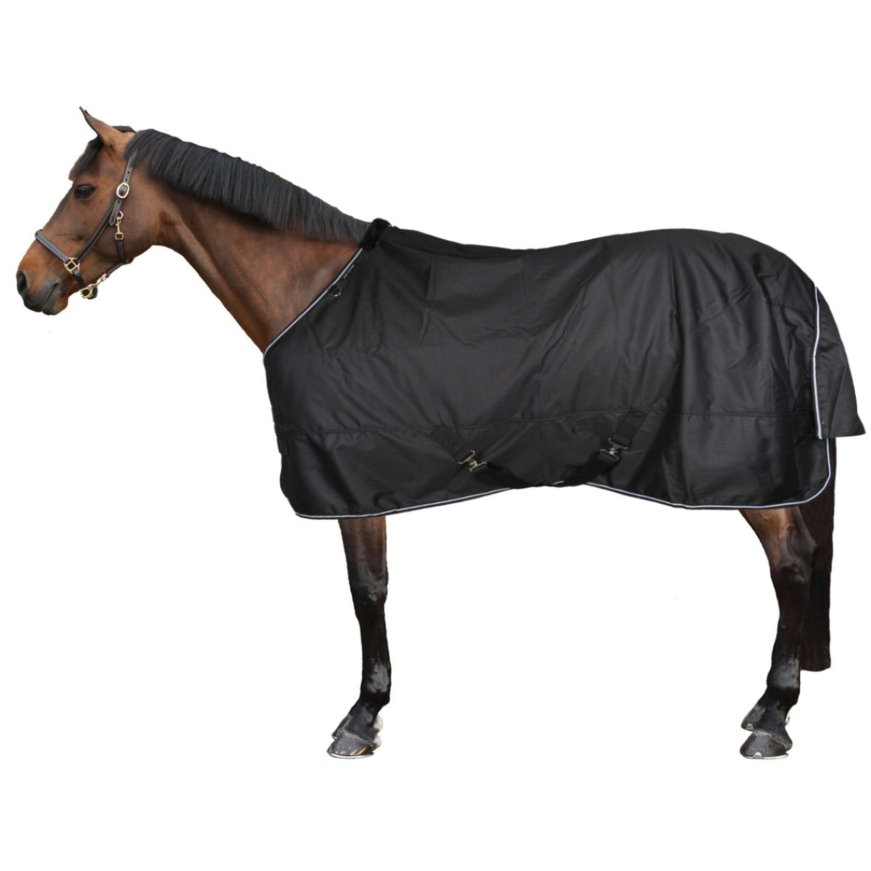 EQUITHÈME Outdoor Rug Tyrex 600D Standard 150g Black