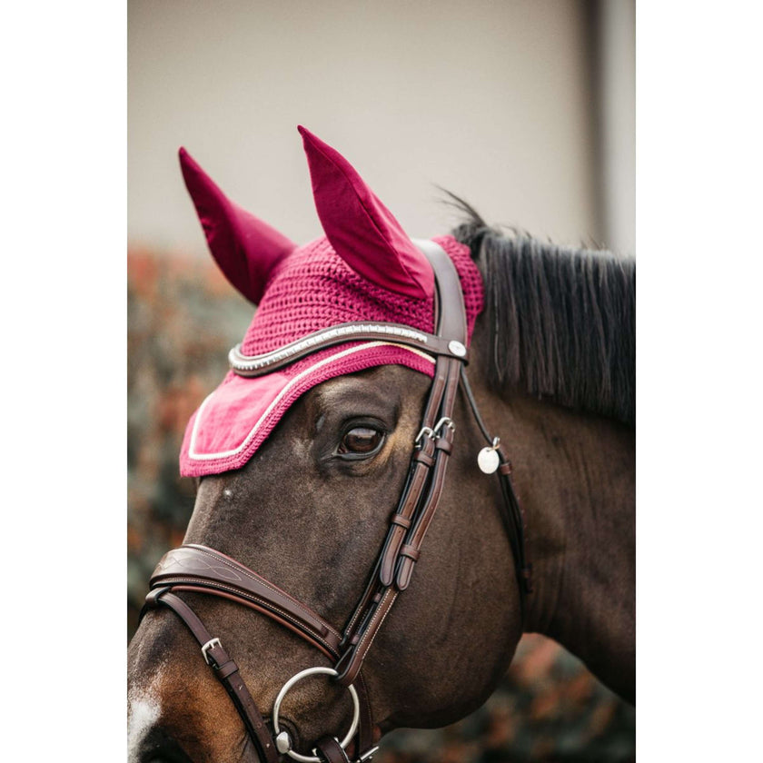 Kentucky Ear Cover Wellington Velvet Fuchsia