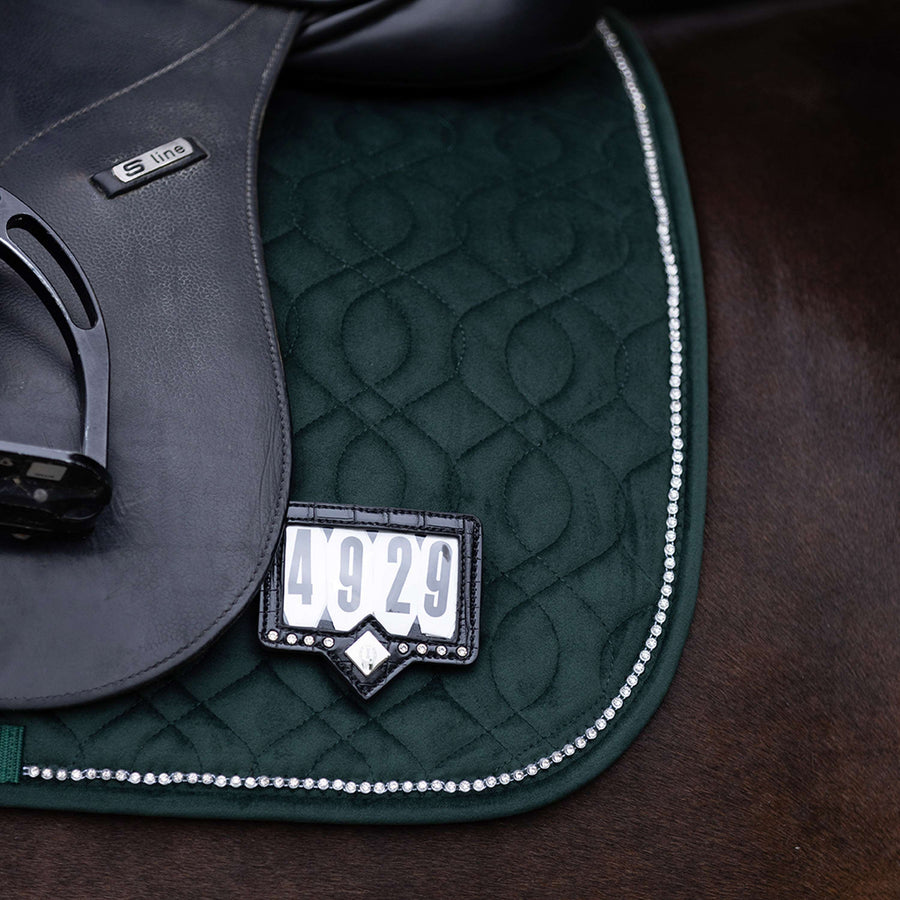 Imperial Riding Competition Numbers IRHShow and Glow Black/Black Croco