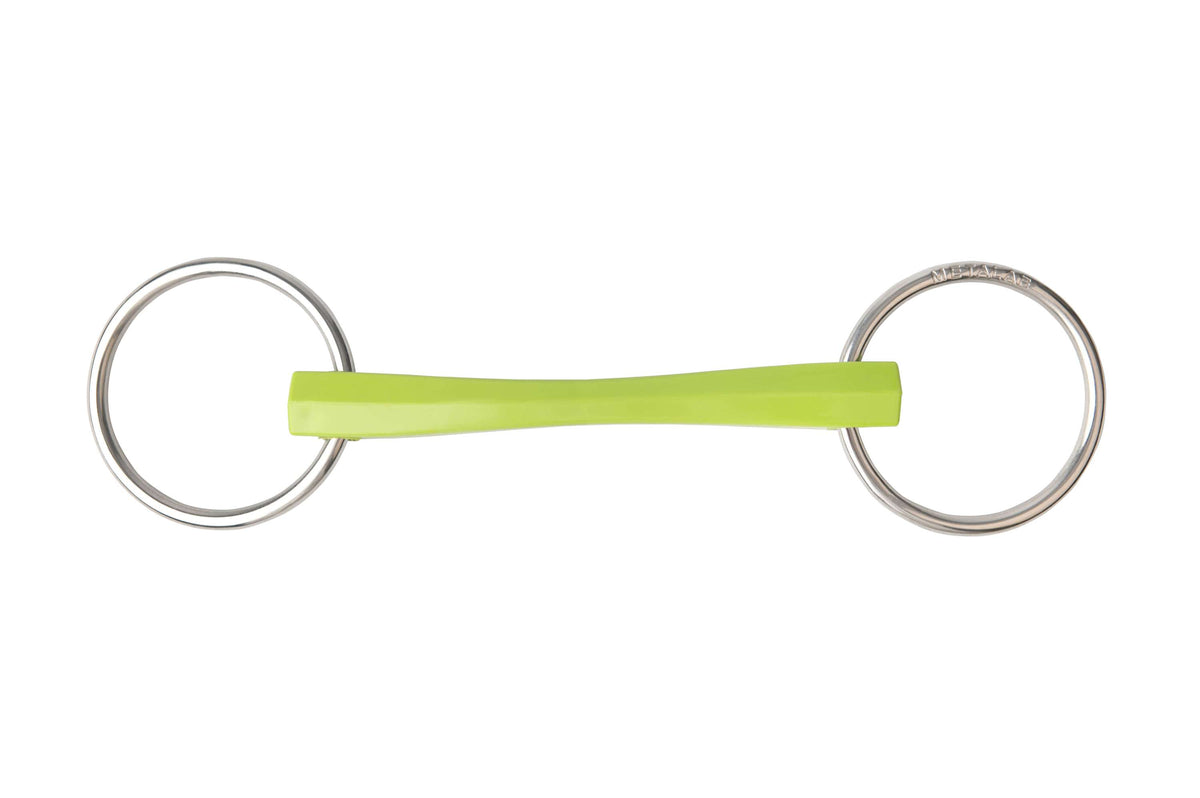 Metalab Solid Loose Ring Snaffle Flexi Soft Blue