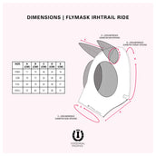 Imperial Riding Fly Mask IRHTrail Ride with Nose Black