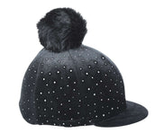 Shires Cap Cover Velvet Sparkle Black