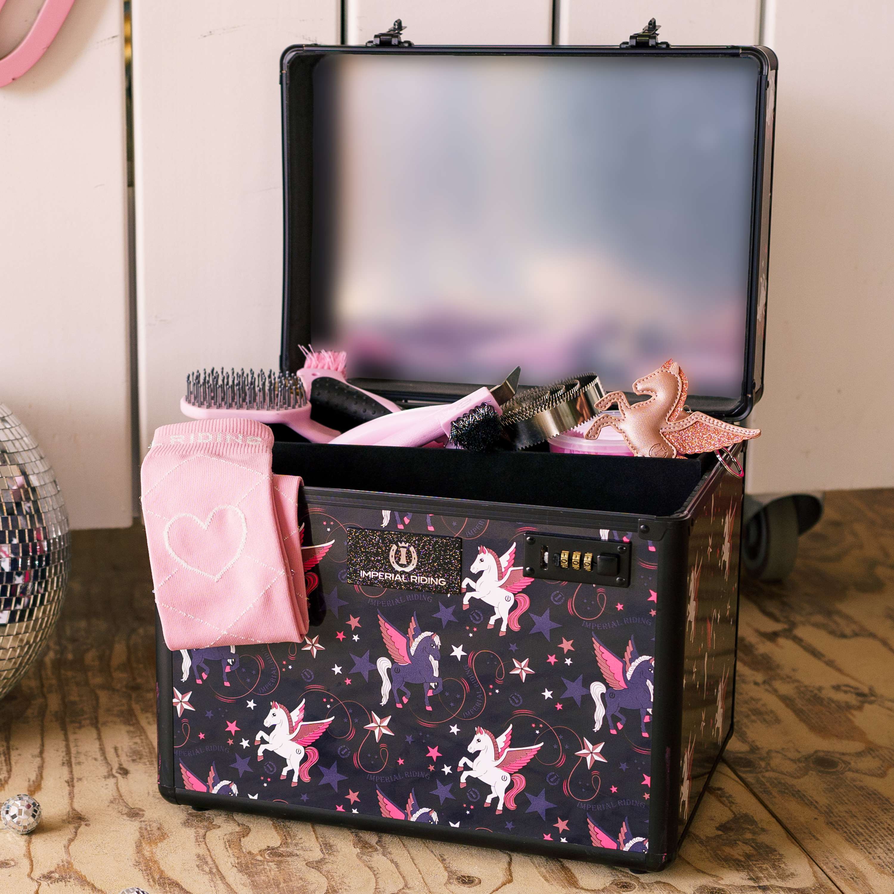 Imperial Riding Grooming Box IRHShiny Pixie Dust AOP