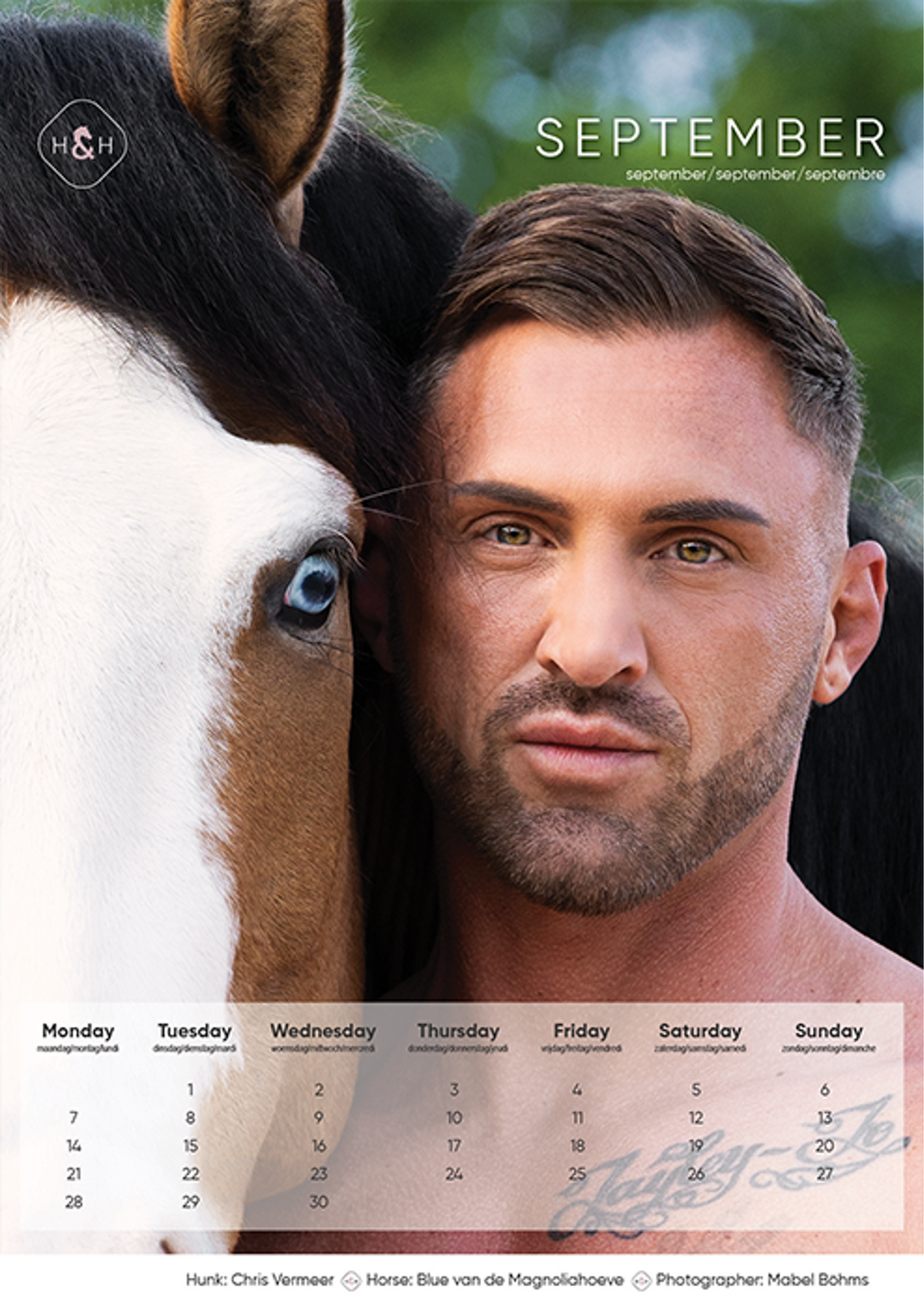 Calender Horse and Hunk 2026