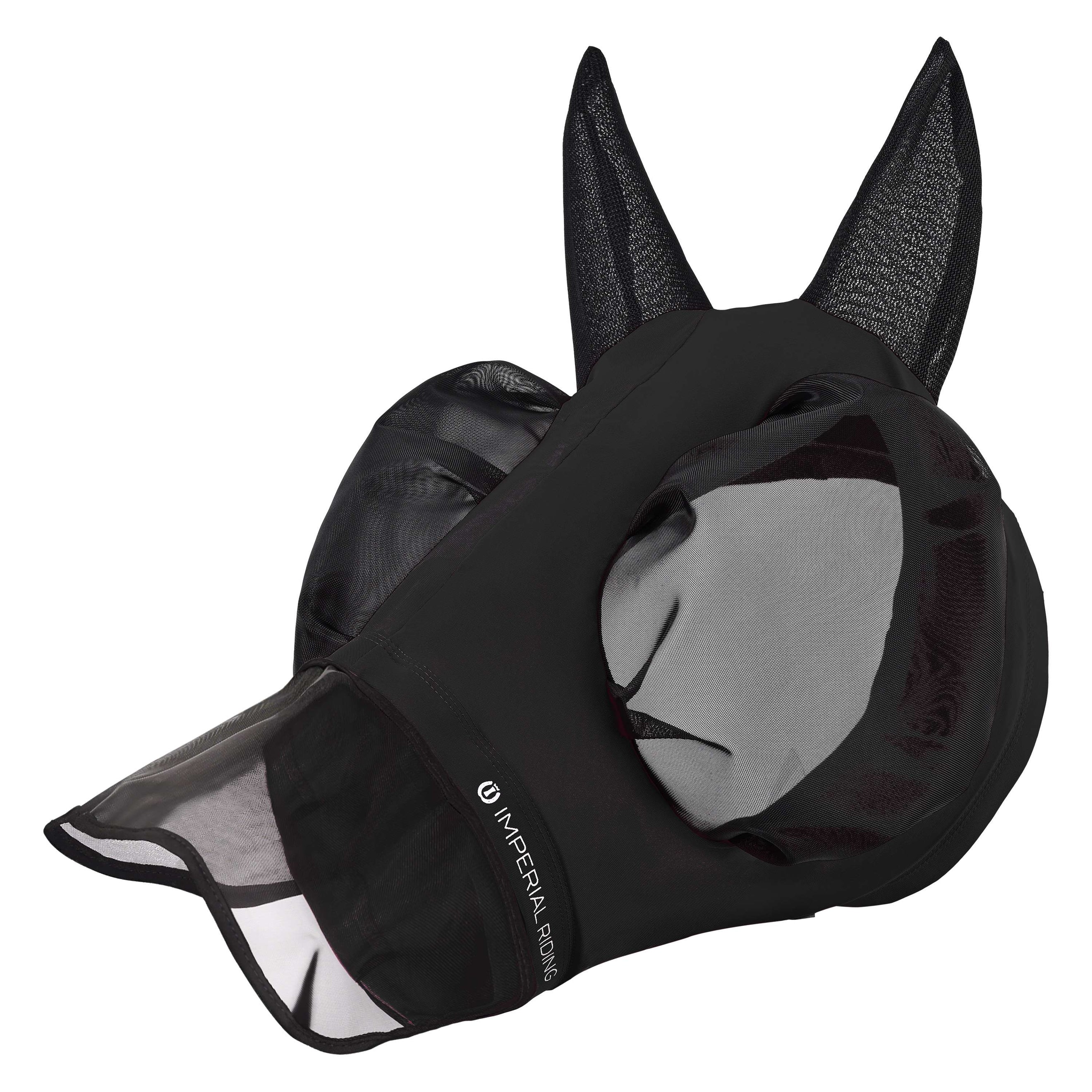 Imperial Riding Fly Mask IRHTrail Ride with Nose Black