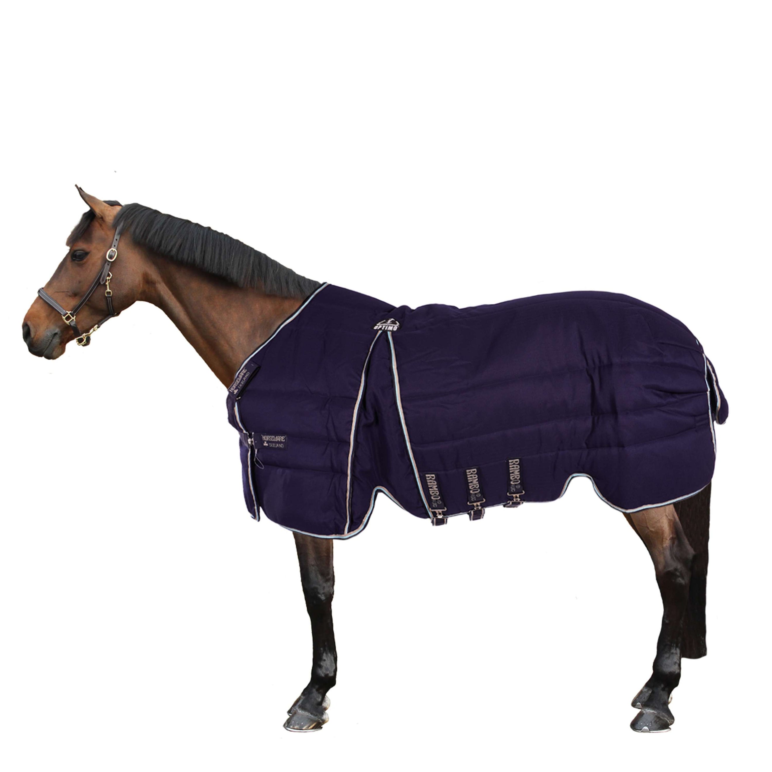 Rambo Optimo Stable Rug 400g Navy Beige