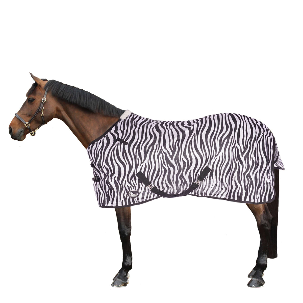 Harry's Horse Flysheet with Neck Zebra