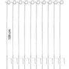 Agradi Power Pigtail Post 10 Pieces Metal White