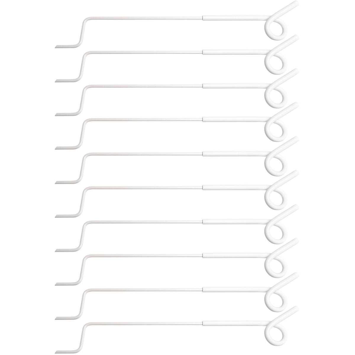 Ako Offset Pigtail Insulator Support 40cm 10 Pieces White