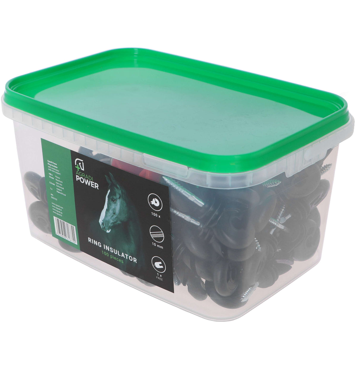 Agradi Power Ring Insulator in Bucket Black