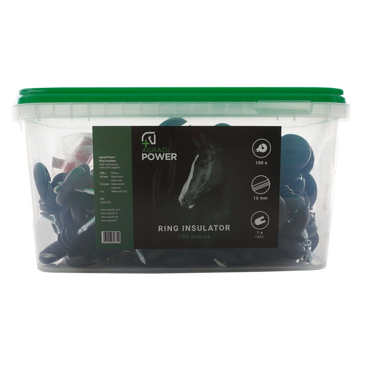 Agradi Power Ring Insulator in Bucket Black