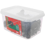 Ako Ring Insulator Compact with Short Support 25 Pieces Black