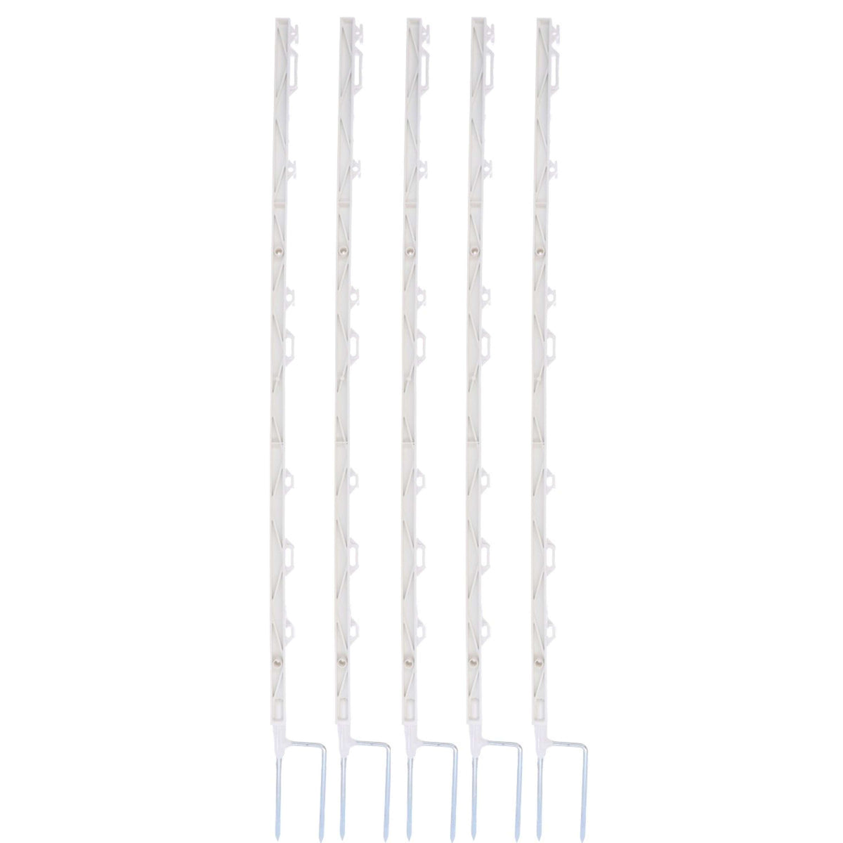 Ako Plastic Post Titan Double Prong 5 Pieces White