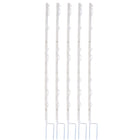 Agradi Power Plastic Post Titan Double Prong 5 Pieces White