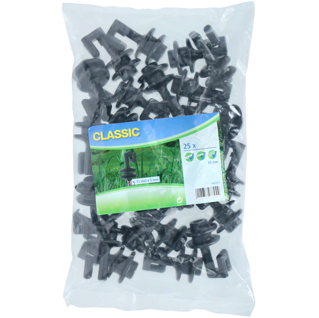 Ako Spare Top Insulator for Oval Steel Post 25 Pieces Black