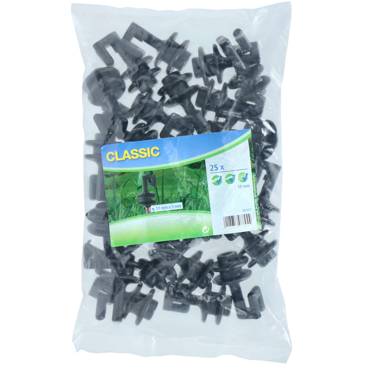 Ako Spare Top Insulator for Oval Steel Post 25 Pieces Black